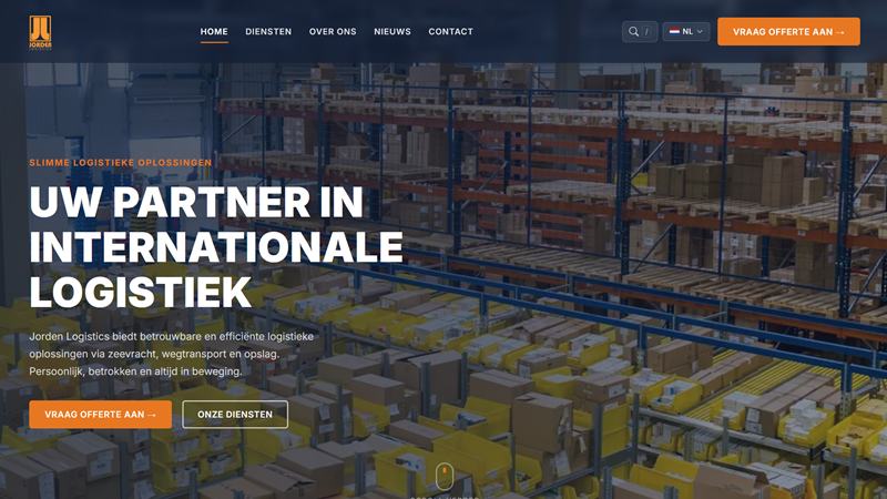 Nieuwe website voor Jorden Logistics: rebranding en optimalisatie